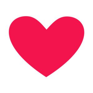 Amaranth Color Heart Vector Art