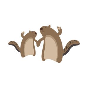 Lovely Beaver Vector Art