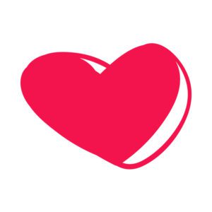 Pleasant Shadowed Heart Vector Art