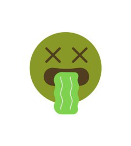 Dull and Dizzy Face Vomiting Emoji Vector Art