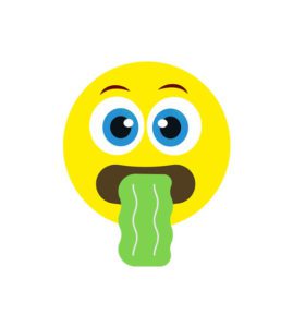 Shocking Vomiting Face Emoji Vector Art