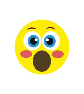 Surprising Face Emoji Vector Art