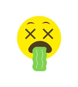 Vomiting Dizzy Face Emoji Vector Art