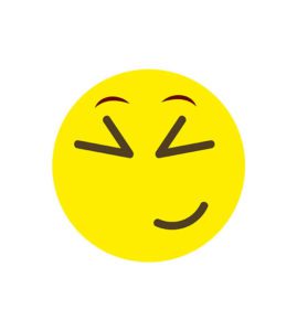 Squinting Smirking Face Emoji Vector Art
