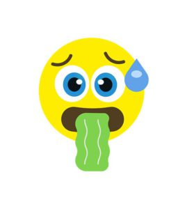 Downcast Sweating Face Emoji Vector Art