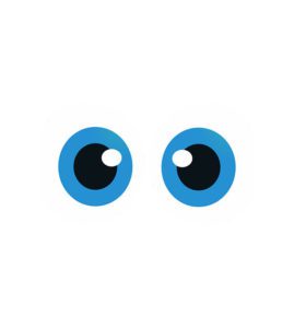 Deep Open Eyes Emoji Vector Art