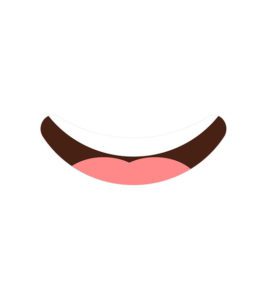 Beaming Mouth Vector Art