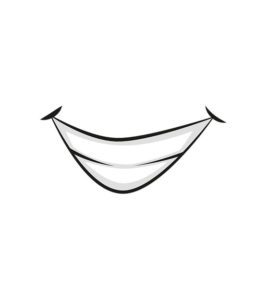 Sparkling Teeth Beaming Mouth Emoji Vector Arts