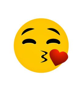 Affectionate face Throwing a Kiss Emoji Vector Art