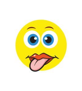 Jesting Face with Tongue Emoji Vector Art
