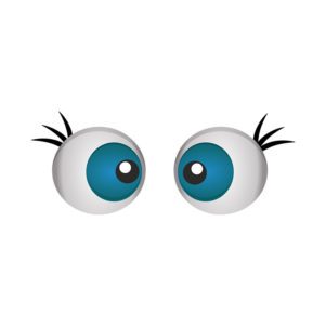 Feeble and Woozy Eyes Vector Art