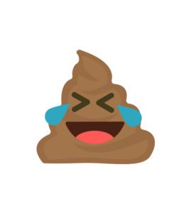 Tears of Joy Pile of Poo Face Emoji Vector Art