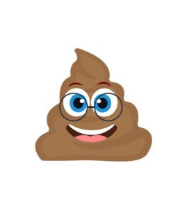 Nerdy Eye Glasses Pile Of Poo Face Vector Art