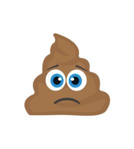 Slightly Frowning Pile Of Poo Face Emoji Vector Art