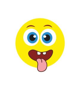 Face with Tongue Emoji Vector Art