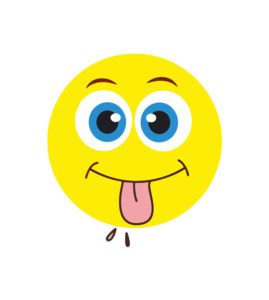 Raspberry Face with Tongue Emoji Vector Art
