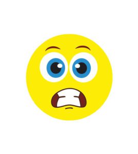 Nervous Grimacing Face Emoji Vector Art