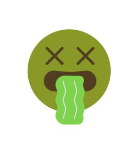 Disgusting Face Vomiting Emoji Vector Art