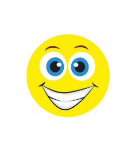 Beaming Face with Sparkling Teeth Vector Art