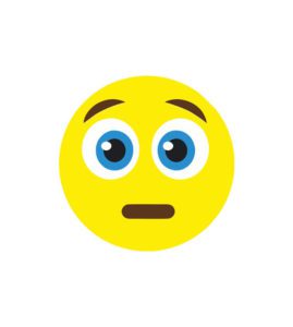 Frowning Neutral Face Emoji Vector Art