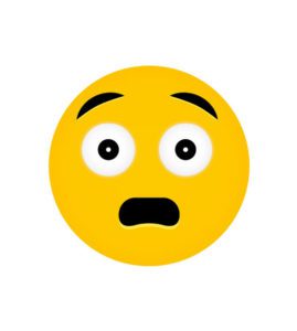 Surprised Hushed Face Yellow Emoji Face Vector Art