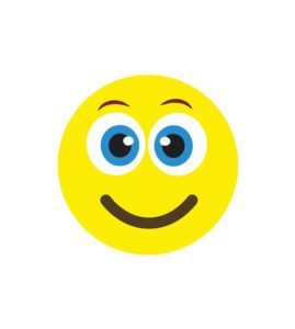 Blistering Smiling Face Vector Art