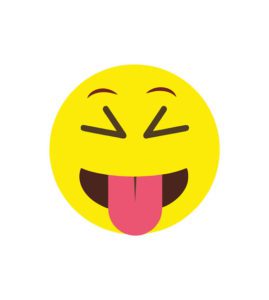 Squinting Smiling Face with Tongue Vector Art