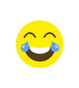 Tears of Joy Laughing Face Emoji Vector Art