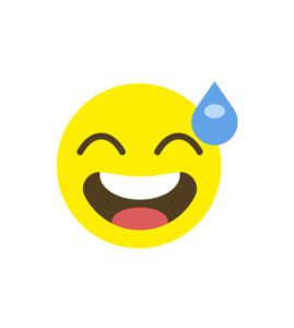 Saddened Tear Droplet Crying Face Emoji Vector Art
