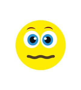 Lovely Woozy Face Emoji Vector Art