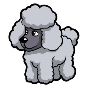 Posh and Elegant Poodle Dog Vector Art