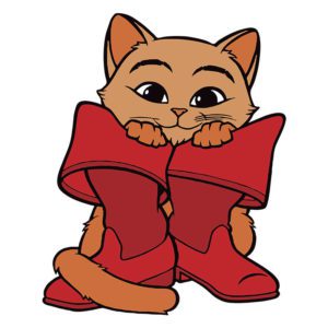 Adorable Puss in Boots Vector Art - Design Shop by AquaDigitizing