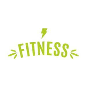 Electrifying Fitness Title Vector Art