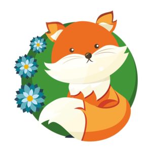 Alluring Red Kit Fox Vector Art