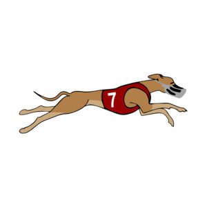 Brown Greyhound Vector Art