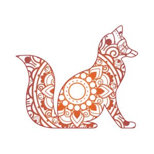 Fox Mandala Vector Design  Animal Vector Design  Wild Animal Vector  Fox Mandala File  SVG Fox