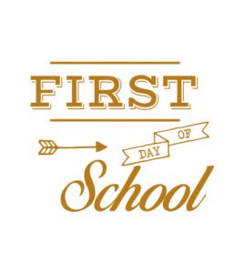 First Day Of School Vector