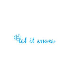 Enchanting Let it Snow Winter Vector Art