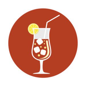 Rejuvenating Tropical Drink Vector Art