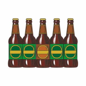 Alluring Beer Bottles Vector Art