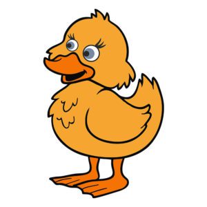 Vivacious Duck Vector Art