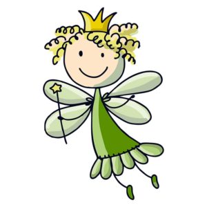 Majestic Curly Hairs Nature Fairy Vector Art
