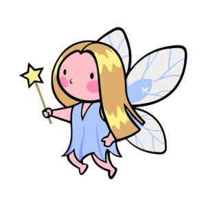 Captivating Blonde Hairs Fairy Vector Art