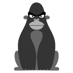 Gorilla Vector Art  Animal
