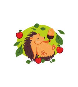 Cute Hedgehog Food Lover