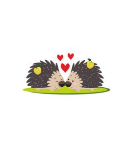 Hedgehog Couple Love