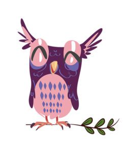JOYFUL OWL VECTOR