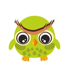 BABY OWL VECTOR ART