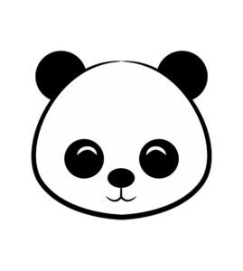 Panda Face Vector