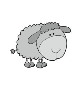 Sheep Vector Design  Cute Sheep Vector  Sheep Cartoon Vector  Woolly Sheep